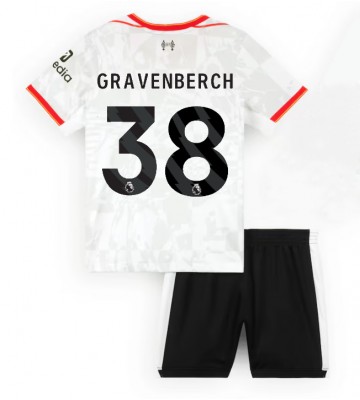 Liverpool Ryan Gravenberch #38 Tercera Equipación Niños 2024-25 Manga Corta (+ Pantalones cortos)